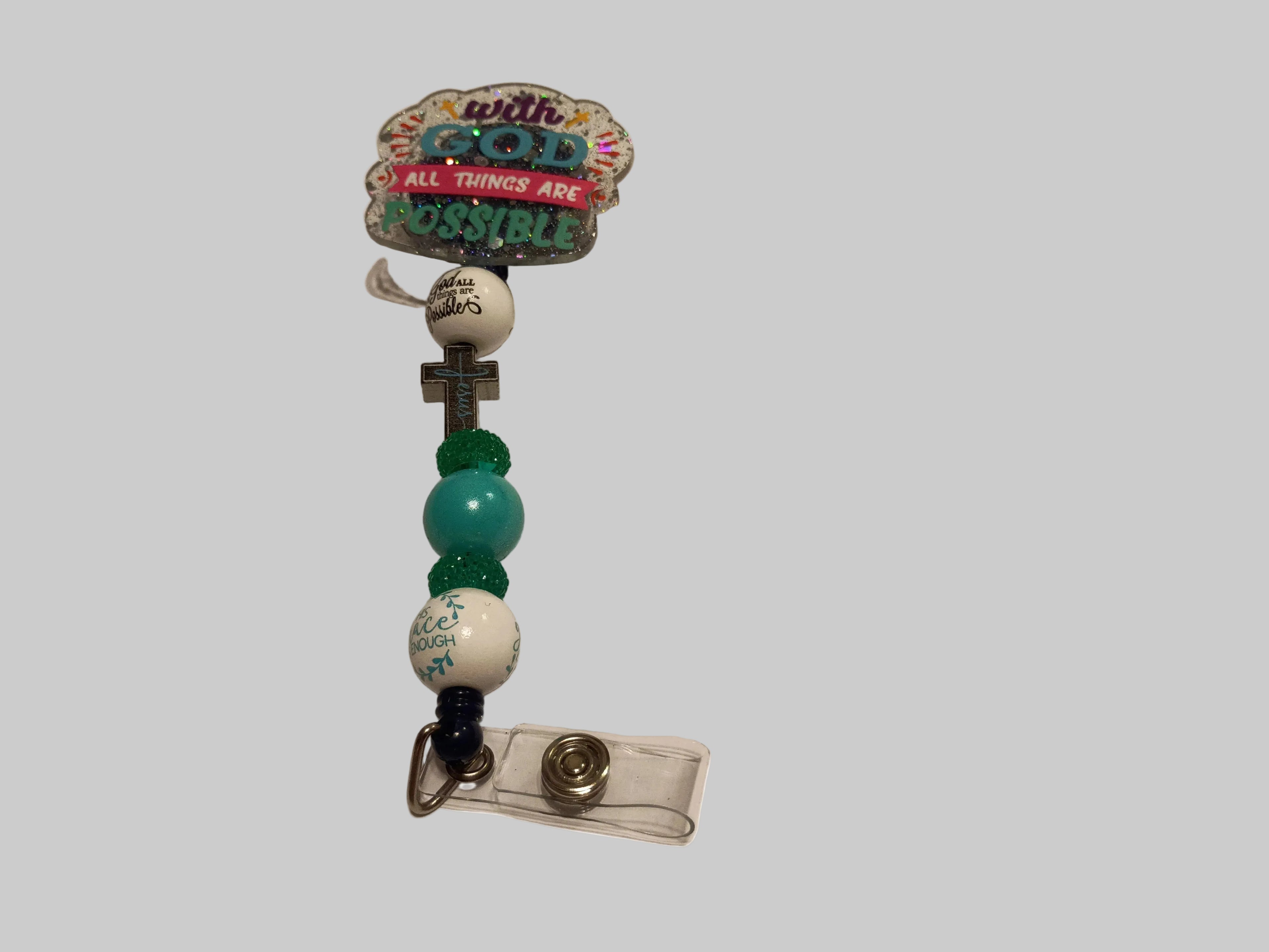 Beaded ID badge