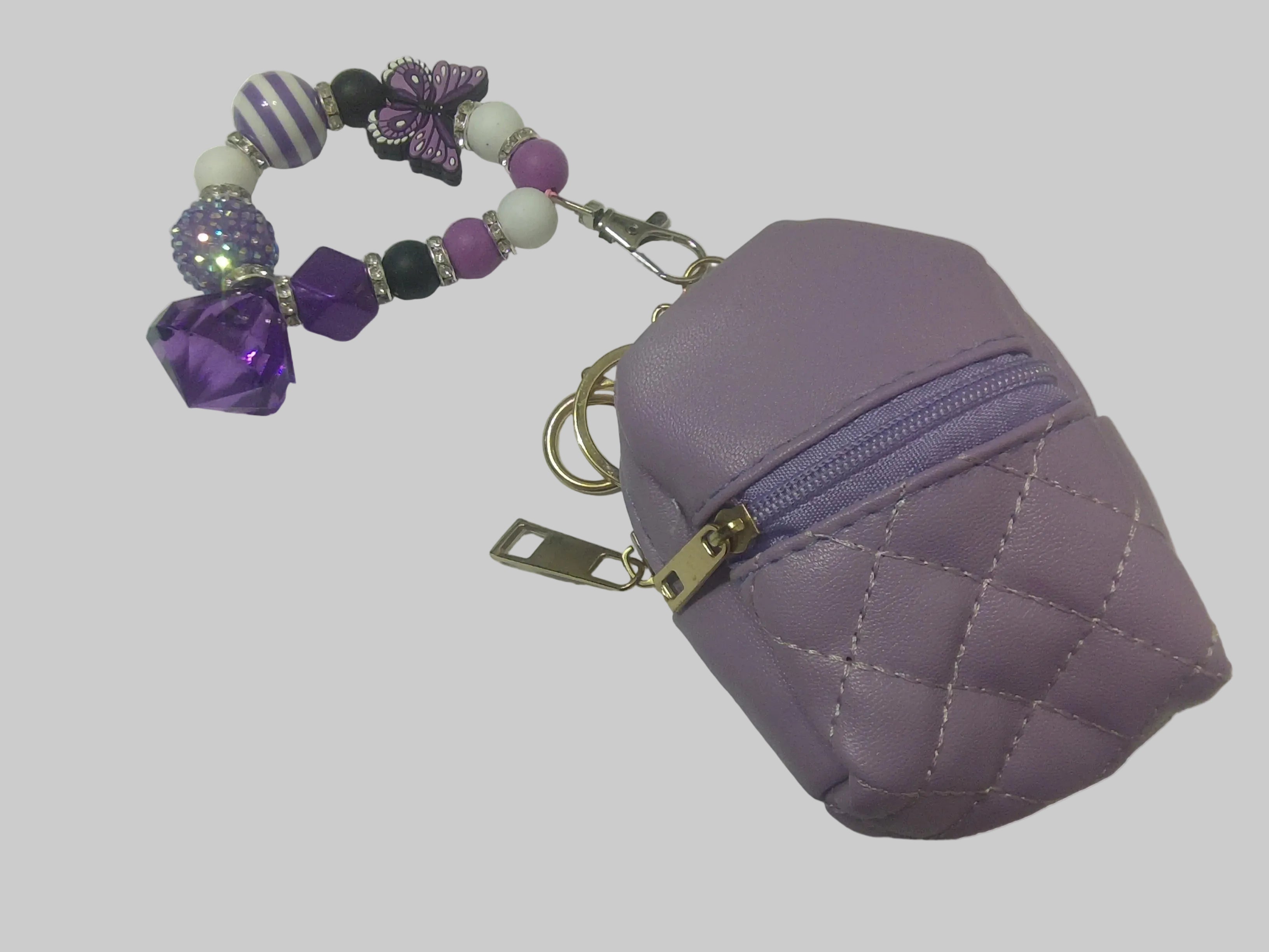 Beaded mini backpack
