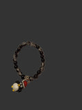 Crackle Glass Bead Bracelet