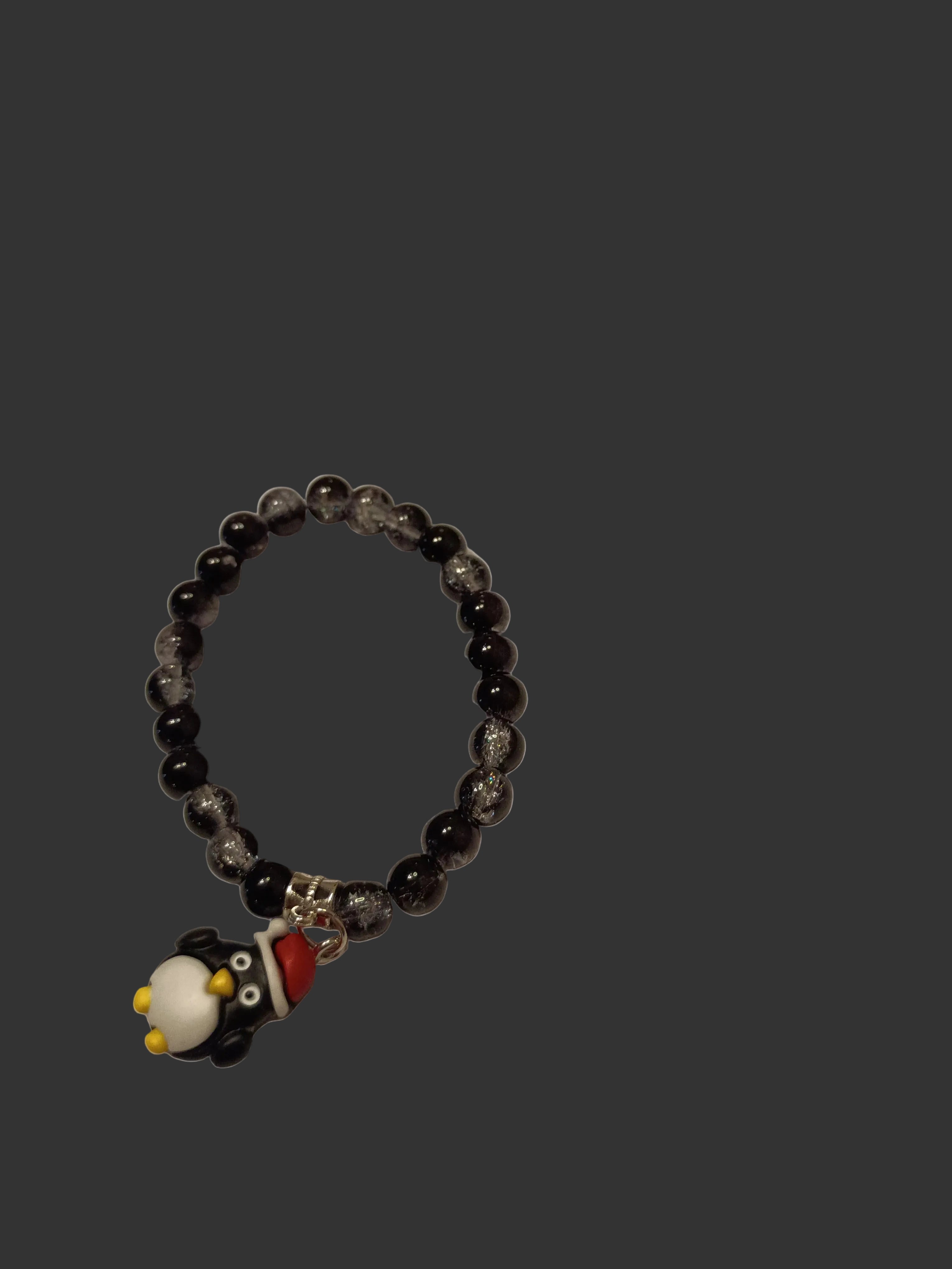 Crackle Glass Bead Bracelet