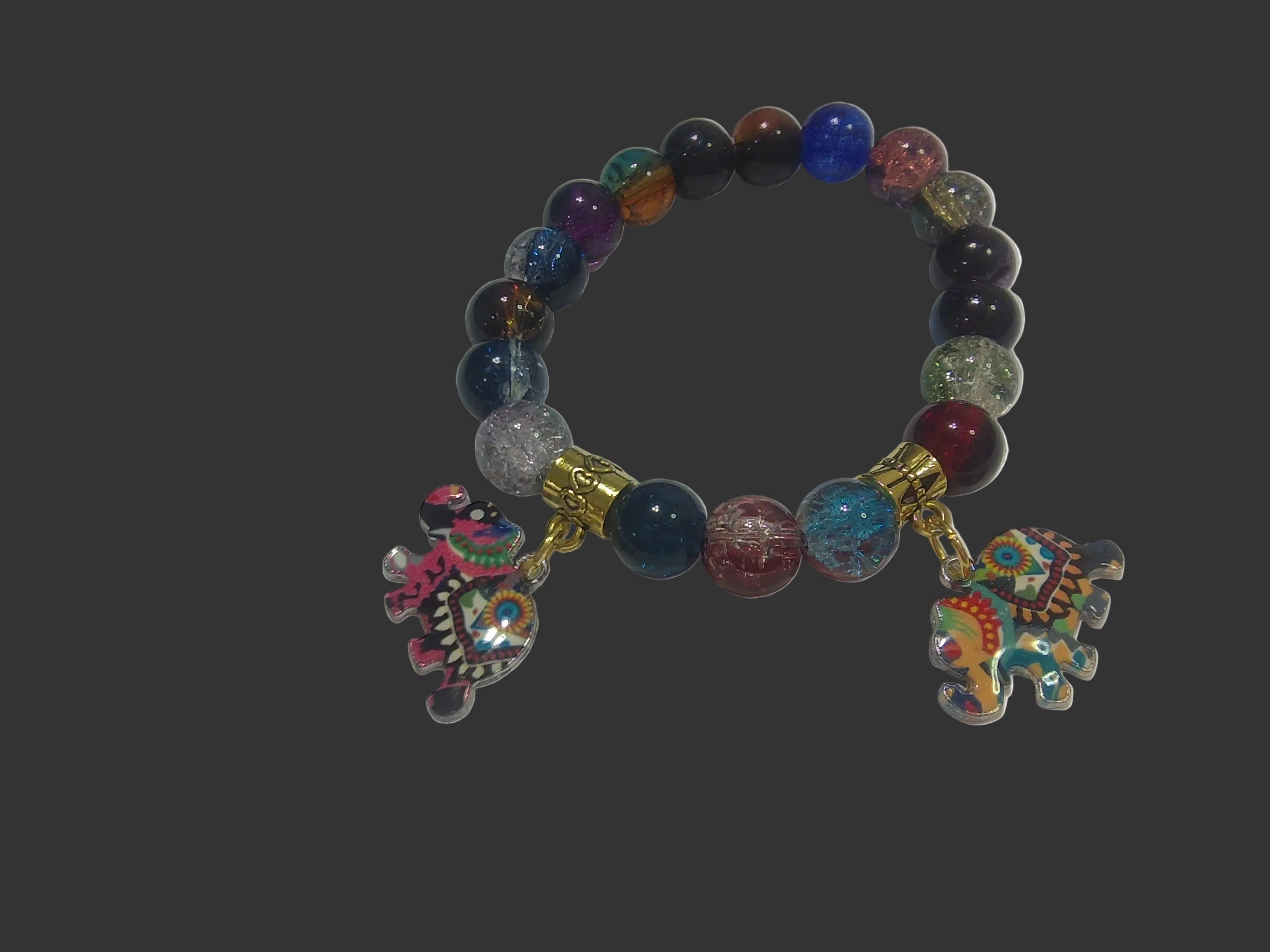 Handmade bracelet with charms