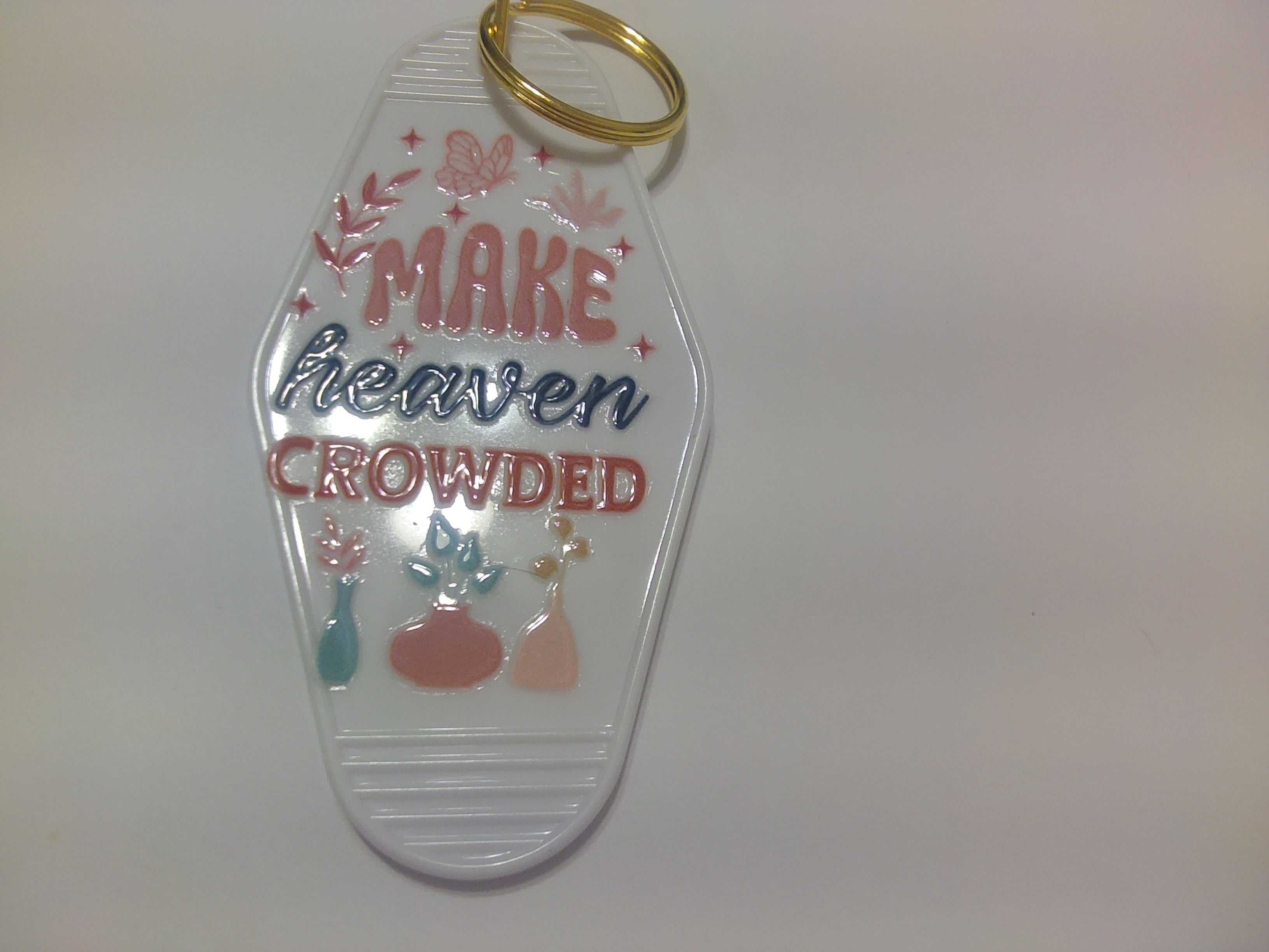 Motel keychain