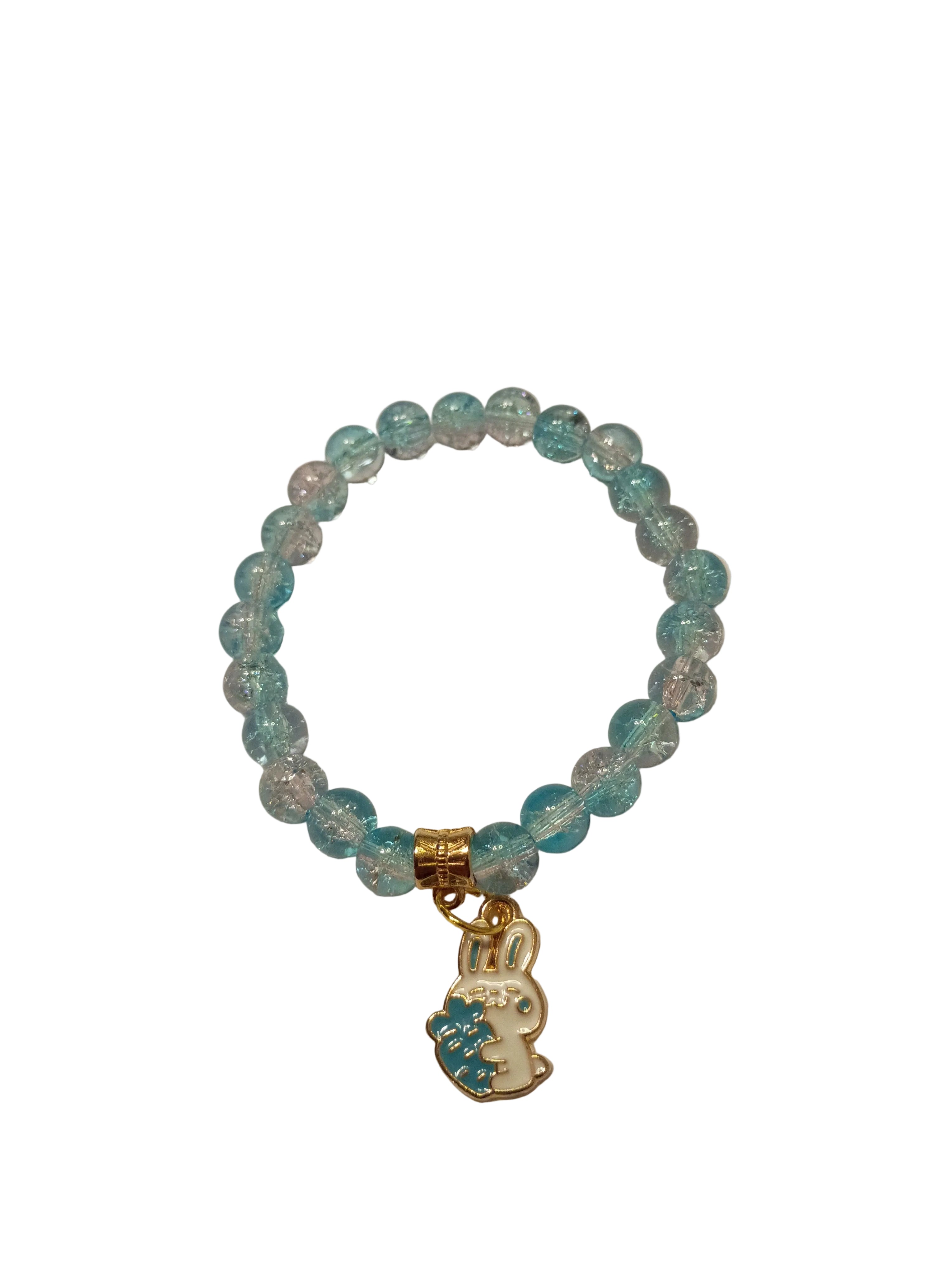 Crackle Glass Bead Bracelet