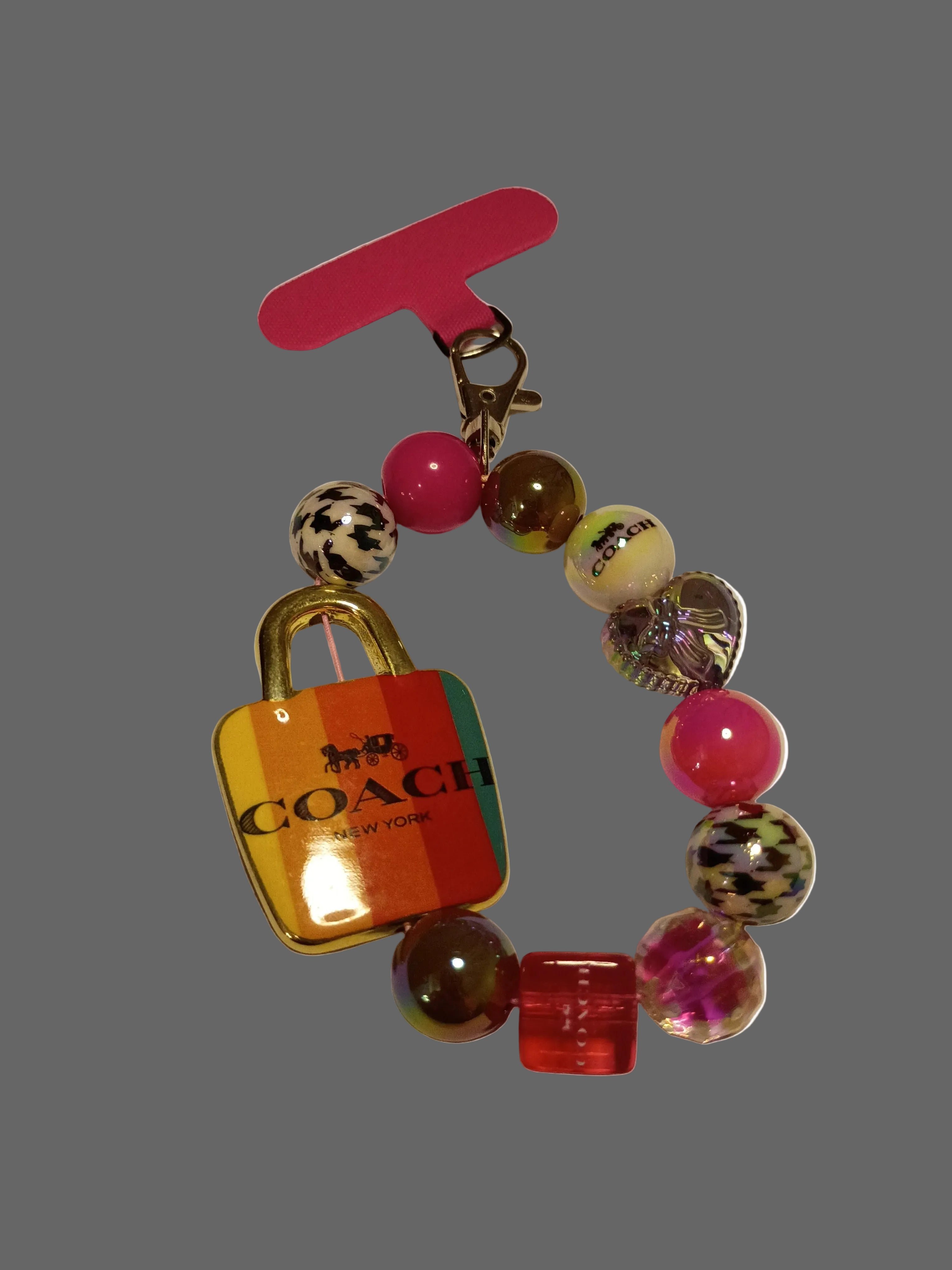 Beaded phone charm